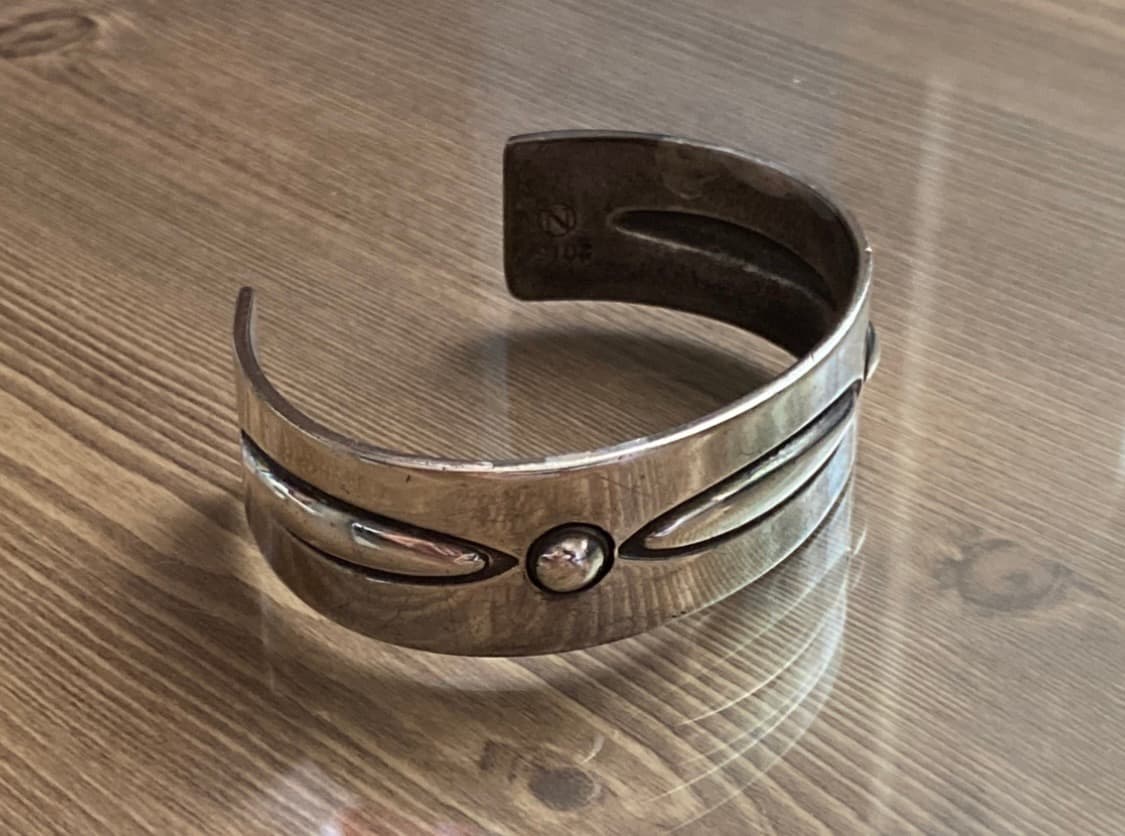 판타스틱맨 인디언 주얼리 나바호 925 실버 은 팔찌 뱅글 판매 상품이미지9