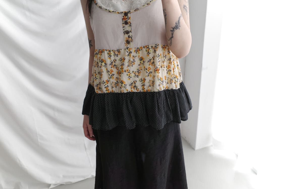 flower dot sleeveless 상품이미지5