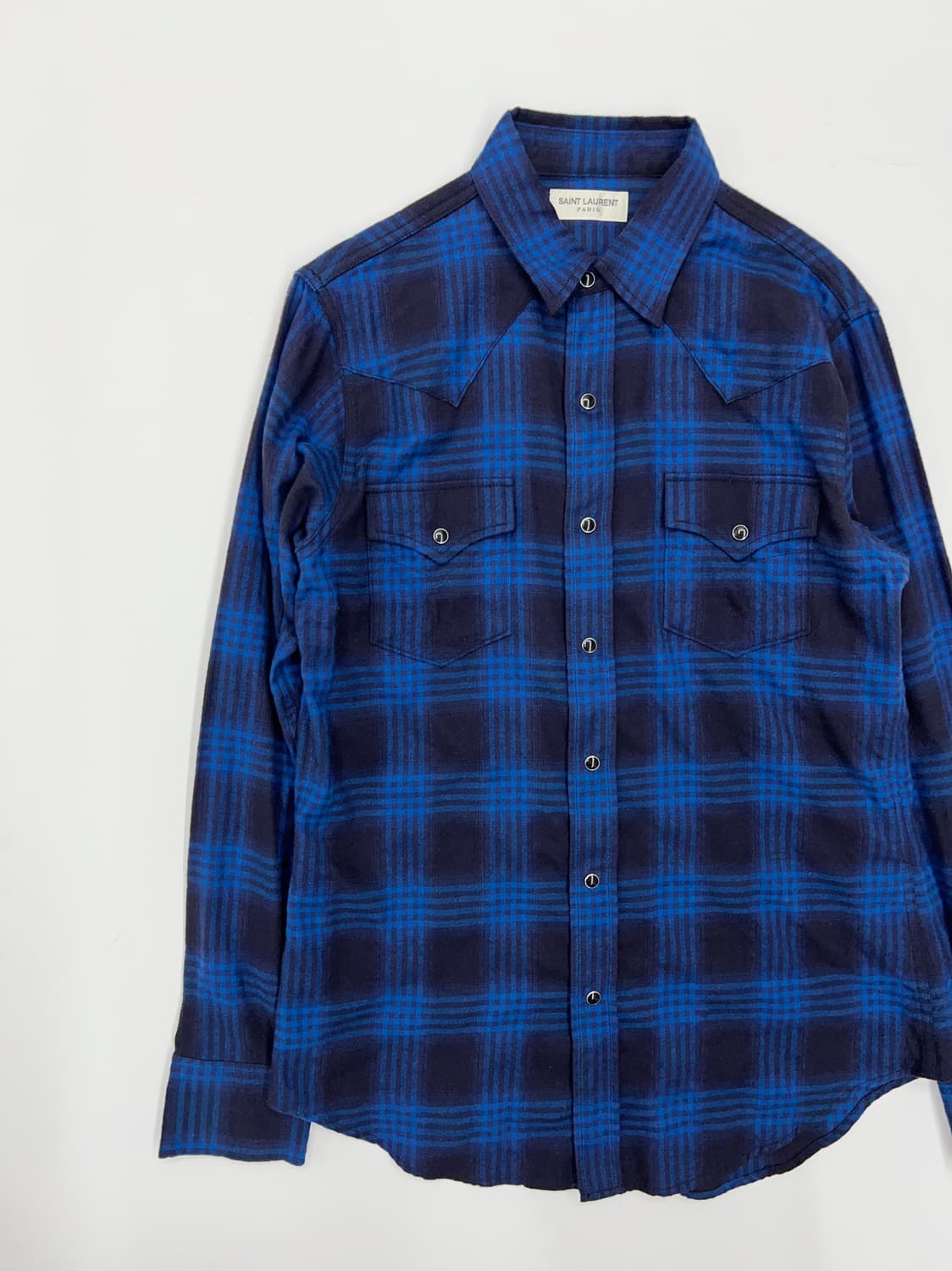 생로랑 플란넬 웨스턴 셔츠 상품이미지3