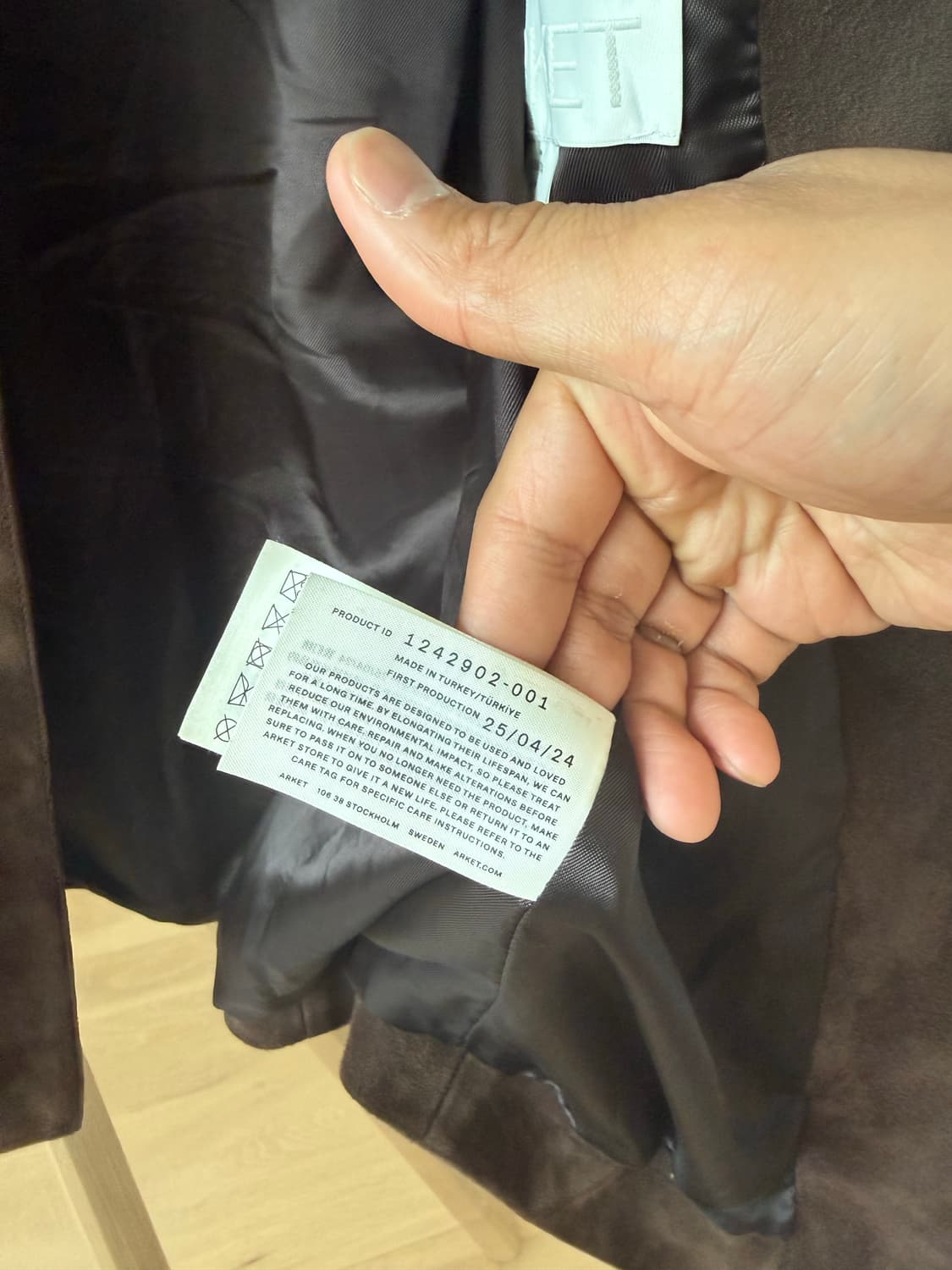 아르켓 스웨이드 자켓 브라운 32 상품이미지4