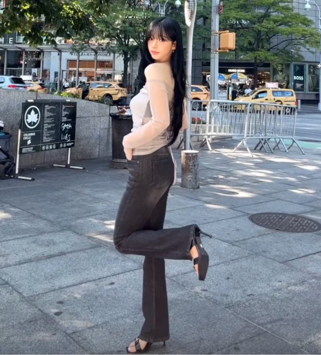 쓰리타임즈 카리나 바지 m사이즈 상품이미지3