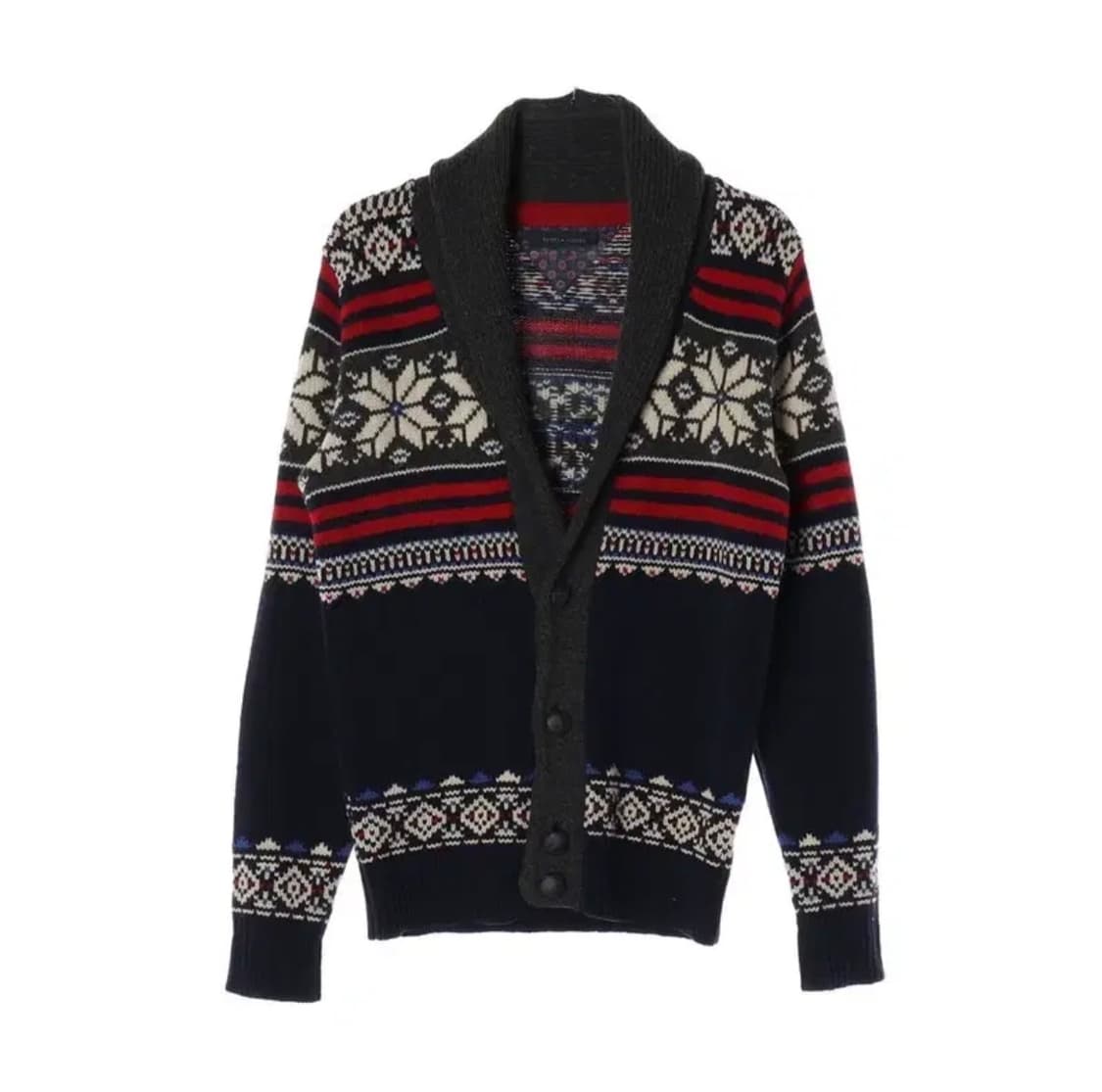 타미힐피거 에스닉패턴 숄카라 울 가디건 S 무료배송 상품이미지1