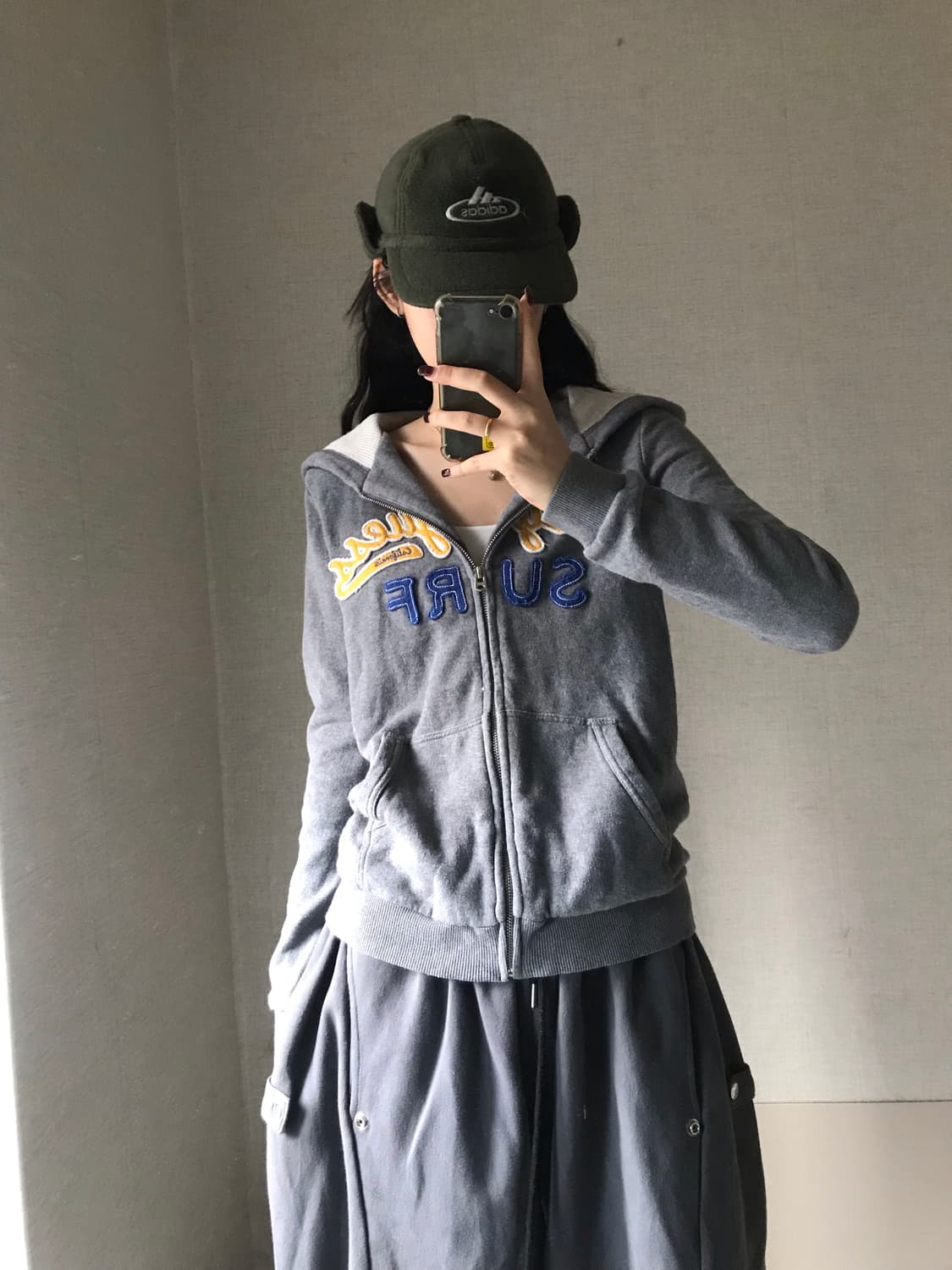 게스 그레이 후드집업 상품이미지5