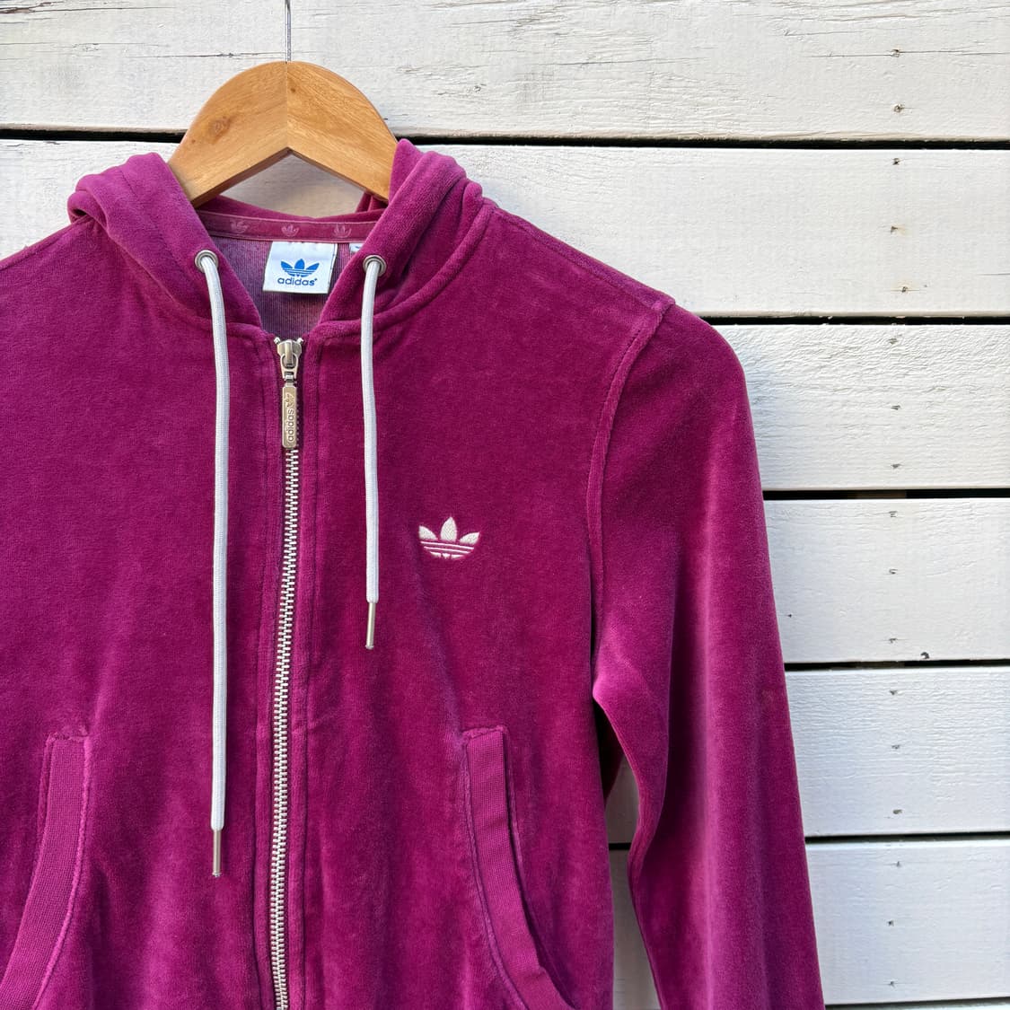 Adidas 아디다스 벨벳 후드집업 상품이미지3