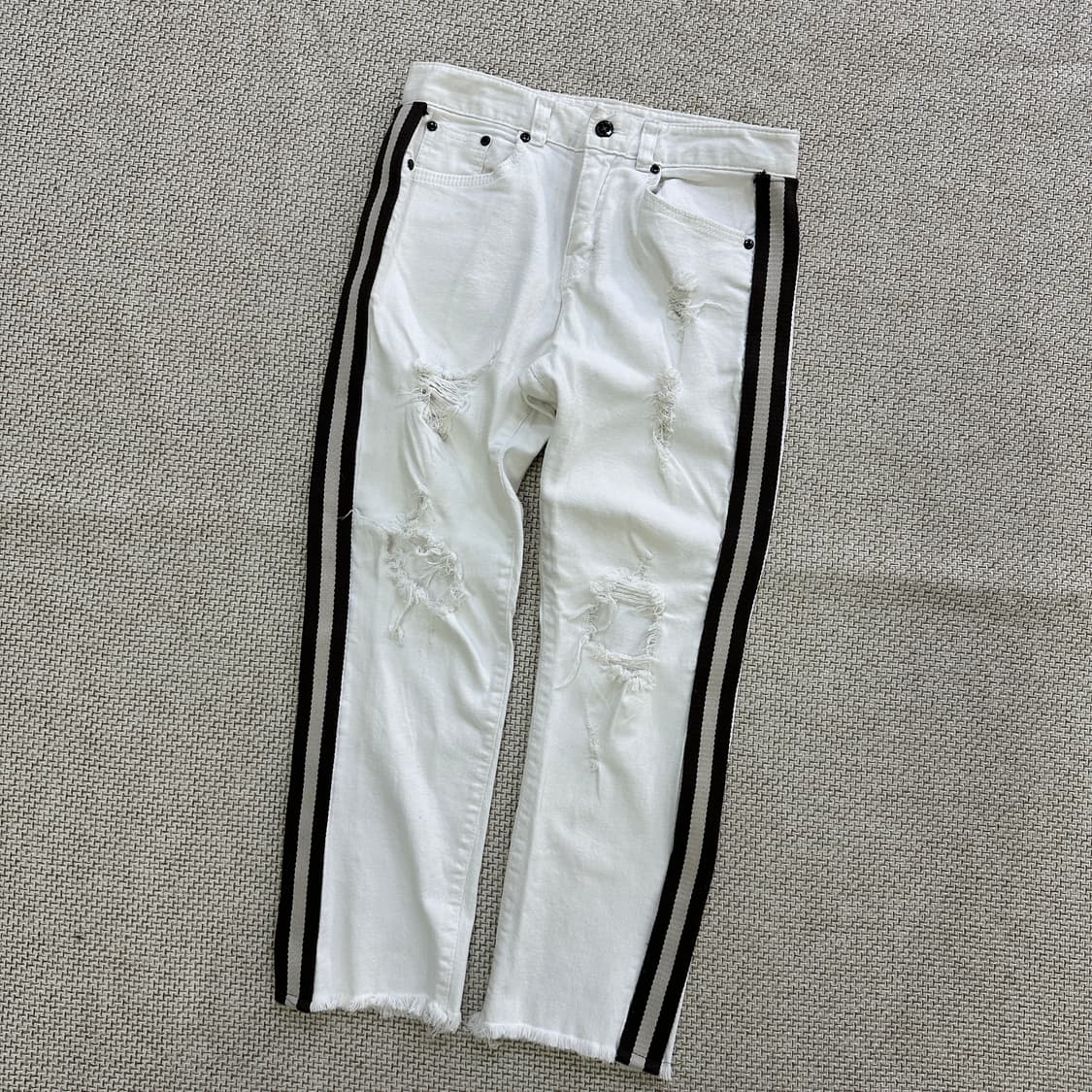 실측확인 화이트 여성용 팬츠 0326D 상품이미지1