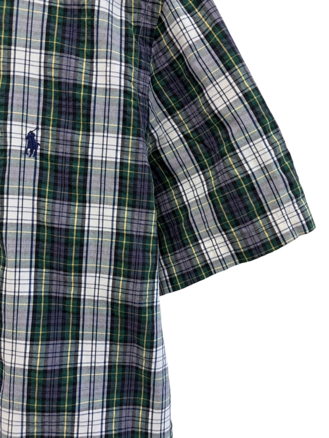 폴로 반팔 체크 셔츠 (L) 상품이미지6
