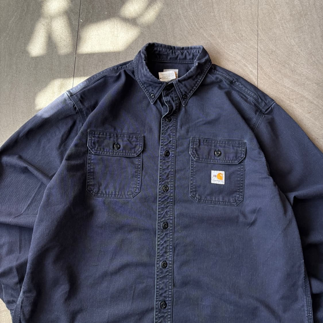 칼하트 오리지널 FR 네이비 긴팔 셔츠 상품이미지3