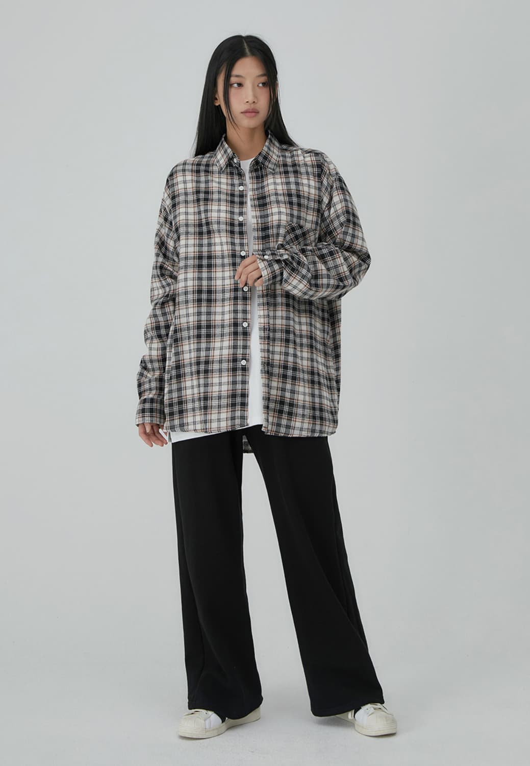 어커버 컨트리 빈티지 오버핏 체크 셔츠 상품이미지2