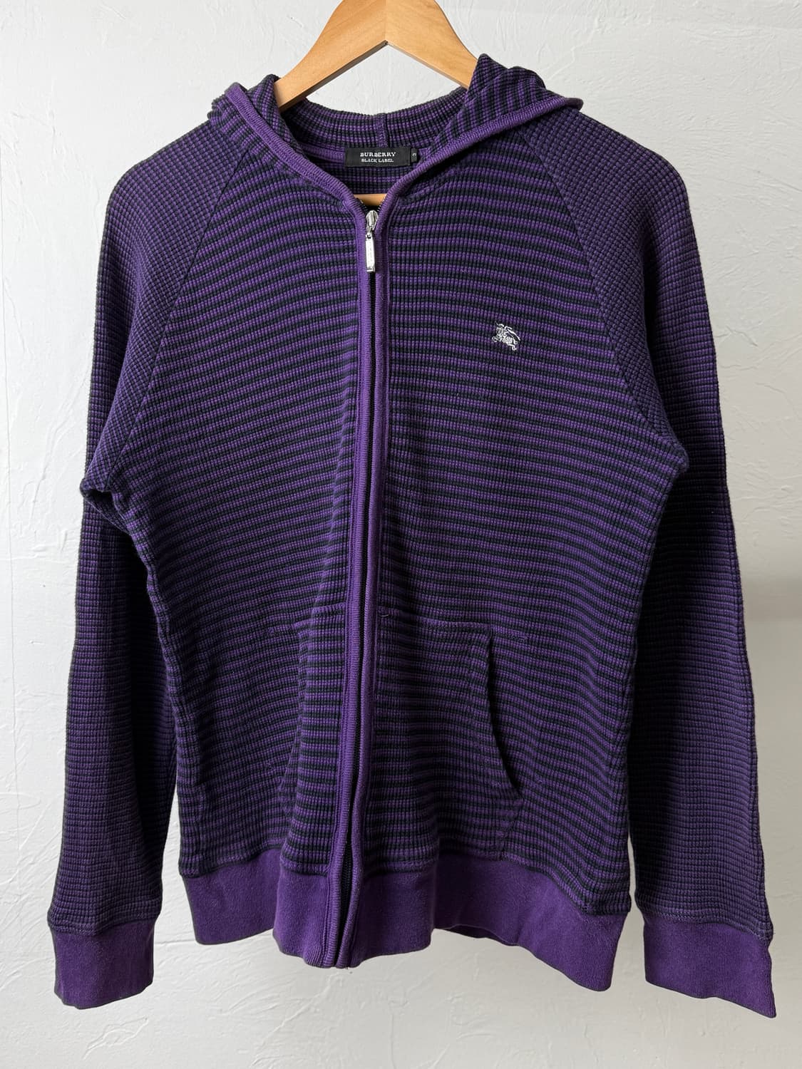 버버리 블랙라벨 와플 후드 집업 상품이미지2