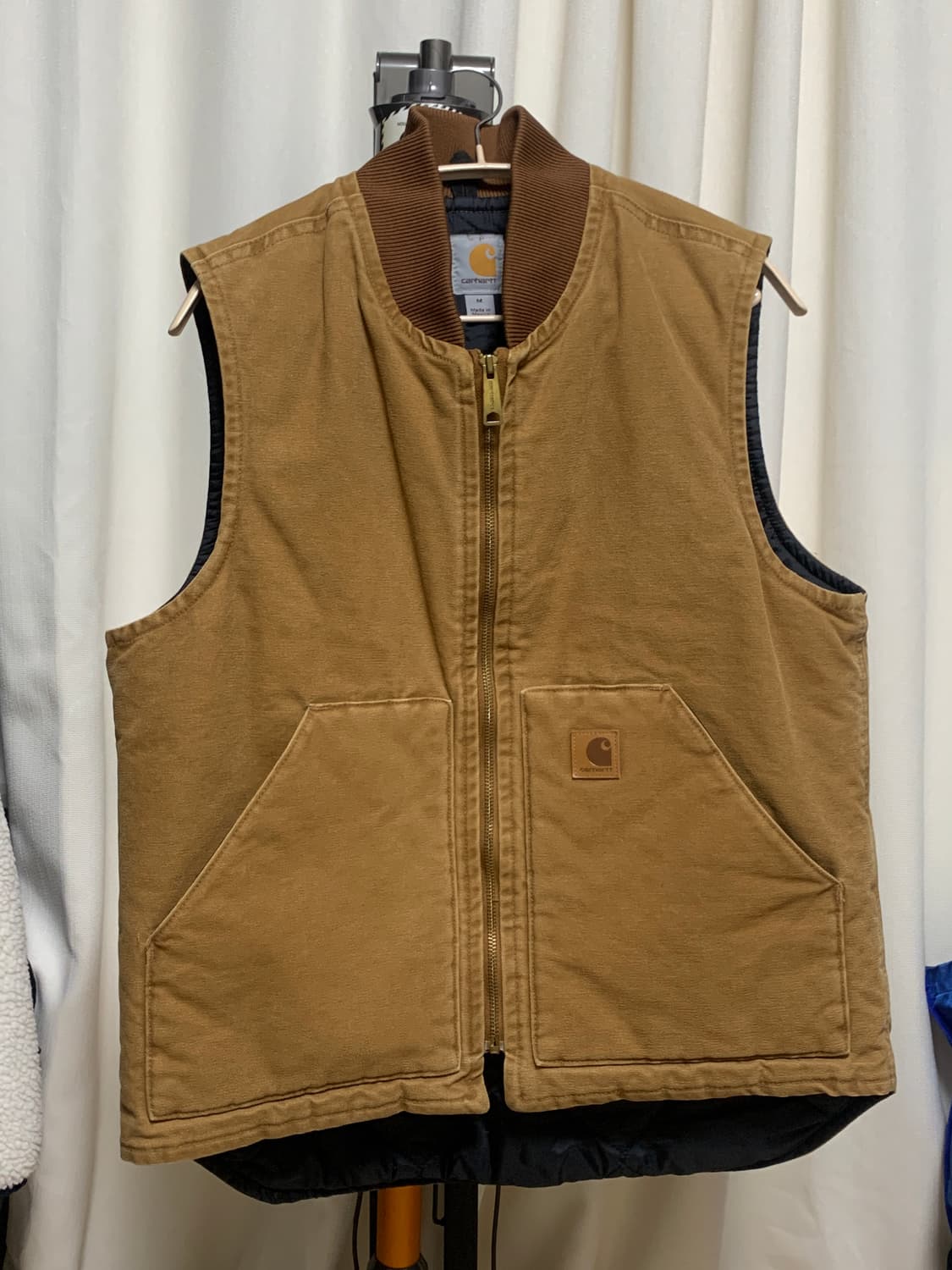 칼하트 덕베스트 된장 M사이즈 상품이미지1