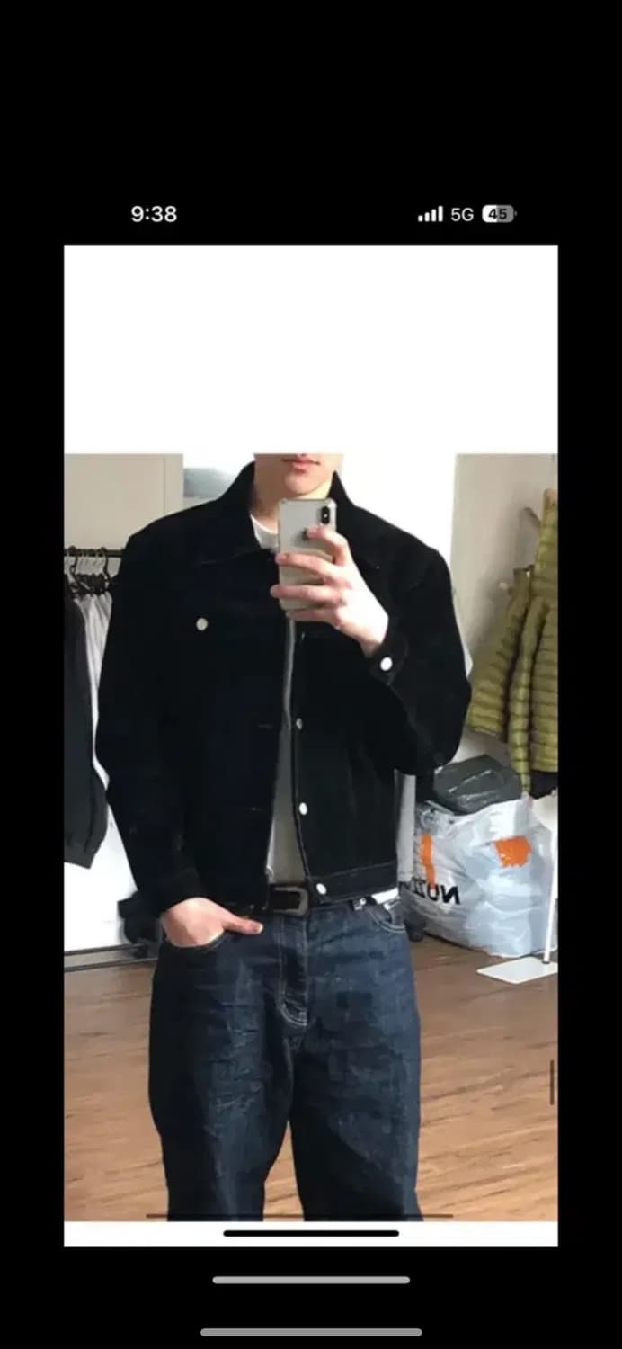 택포 정가9 유먼트 구디션 벨벳 자켓 블랙 L (100) 상품이미지6