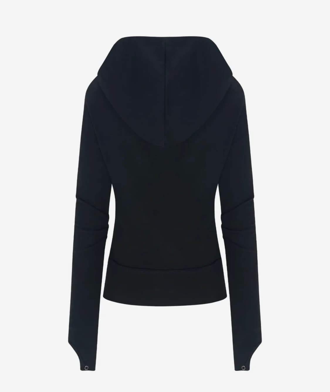 플리즈노팔로우 언발 하이넥 후드집업 상품이미지2