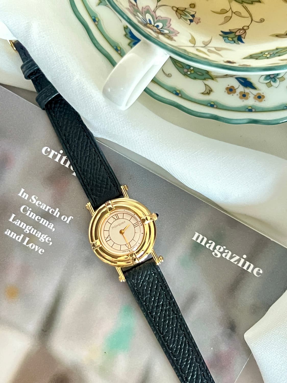 생로랑 골드 라운드 시계 / 정품감정. 케어 상품이미지8