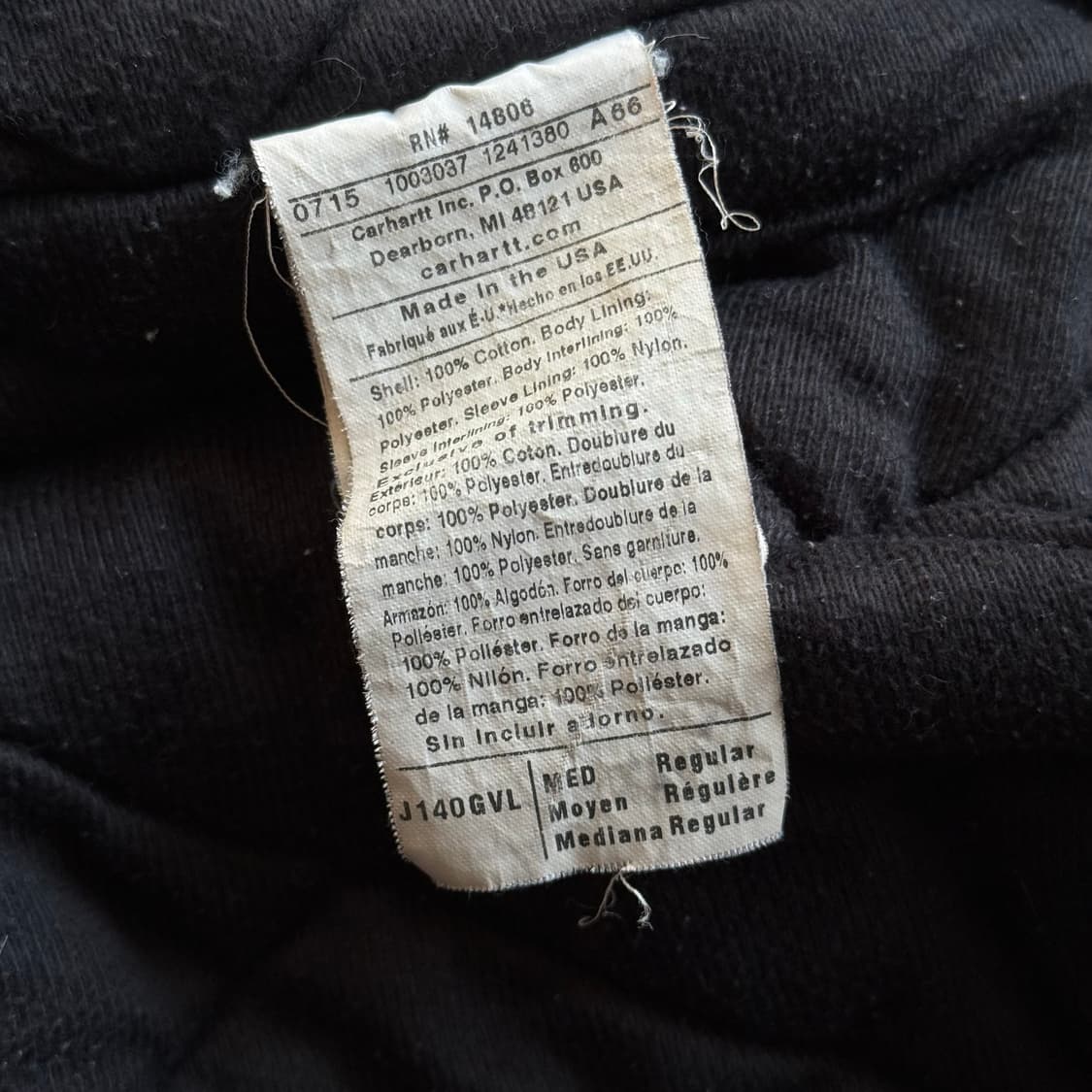 칼하트 Made in USA J140 액티브 자켓 그레이 상품이미지9