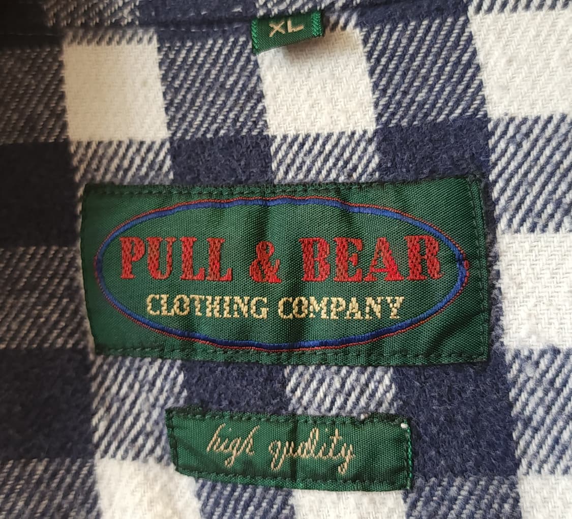 90s 아메리칸 빈티지 체크셔츠 헤비 플란넬 워크셔츠 빅체크 블루 xl 상품이미지4