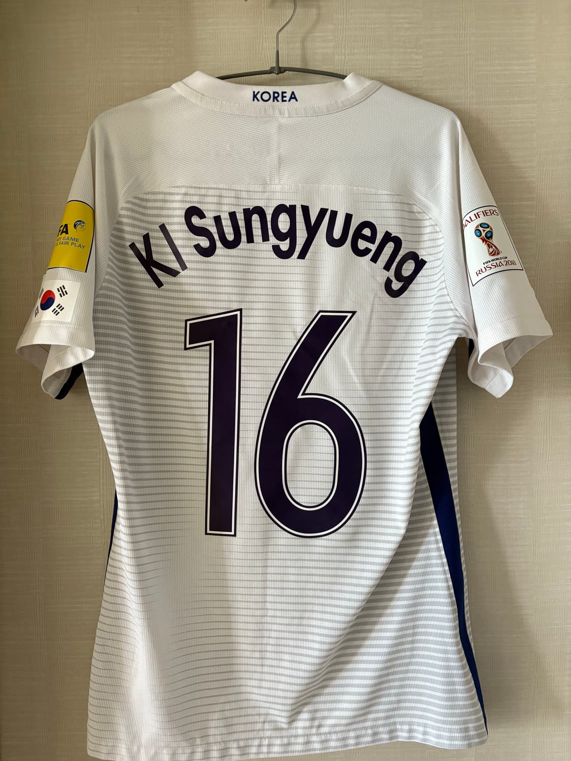 16-18 대한민국 어웨이 기성용 유니폼 지급용 정품 상품이미지2