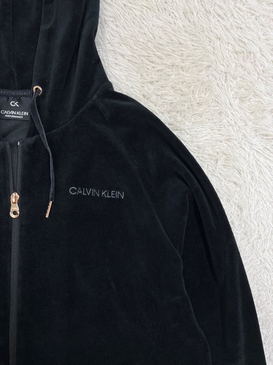 캘빈클라인 벨루어 후드 집업/#2745 상품이미지2