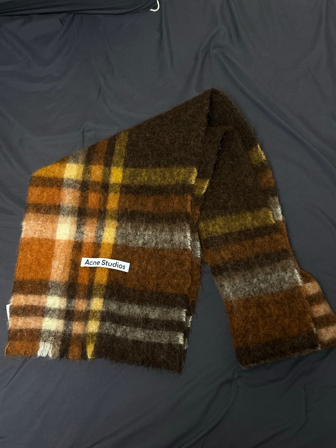 아크네 스튜디오 브라운 플란넬 머플러 상품이미지2