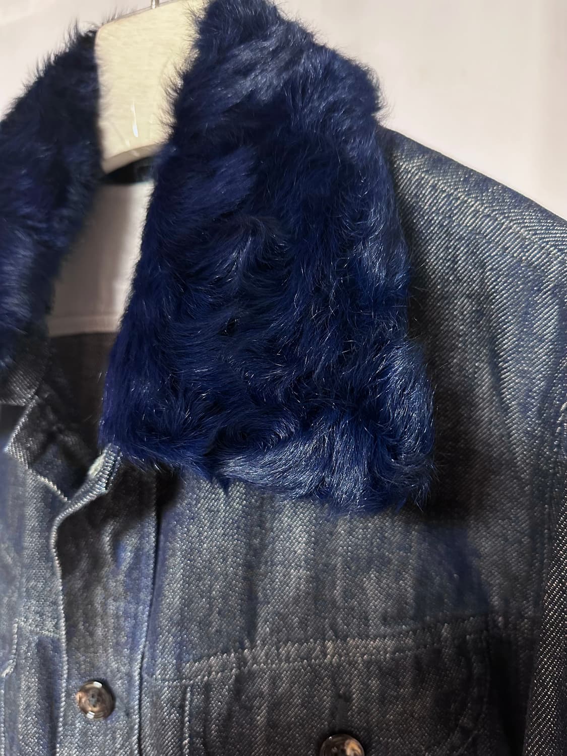 마르지엘라 13aw Denim Detachable Fur 트러커자켓 상품이미지3