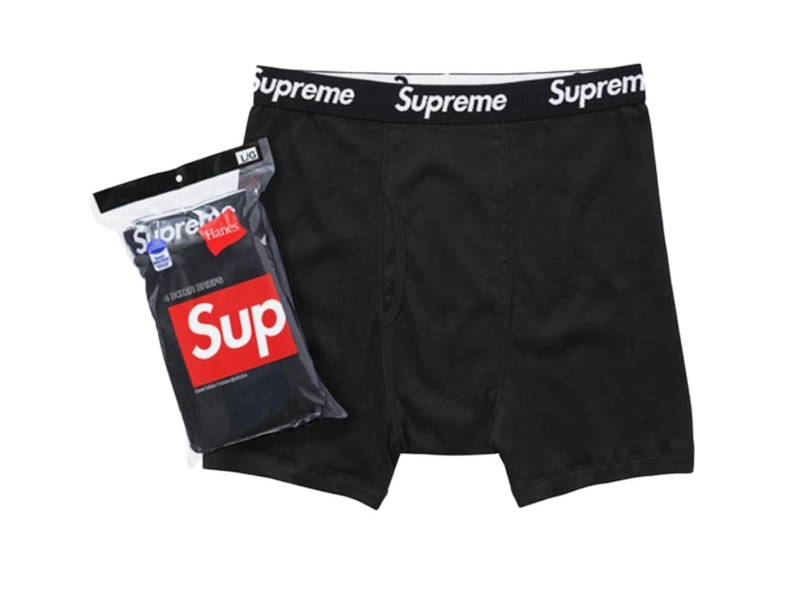슈프림 헤인즈 블랙 박서 브리프 S 상품이미지1