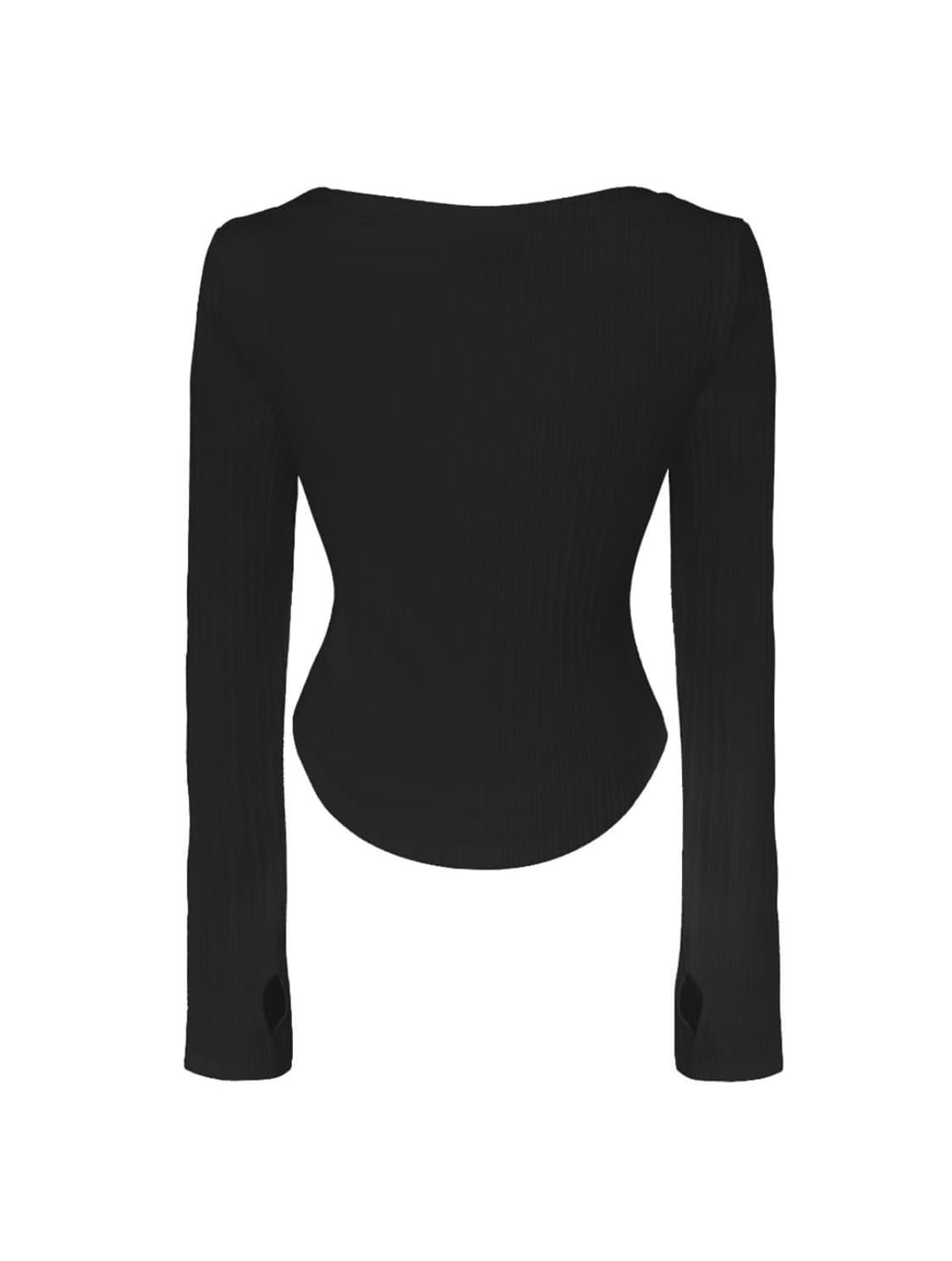 플리즈노팔로우 버니탑 Ver 1) 블랙 상품이미지2