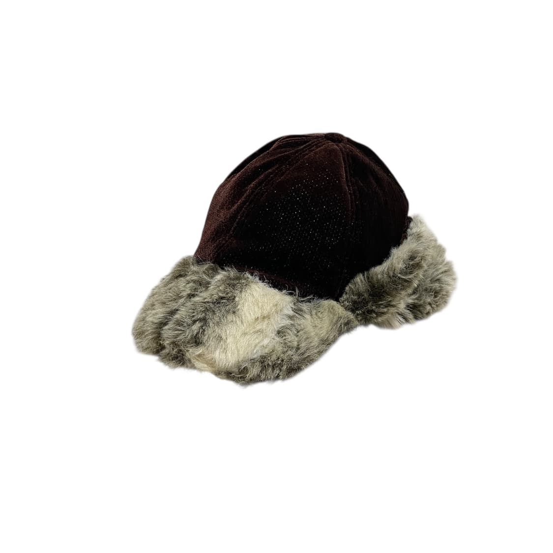Brown velvet fur trooper hat 상품이미지2