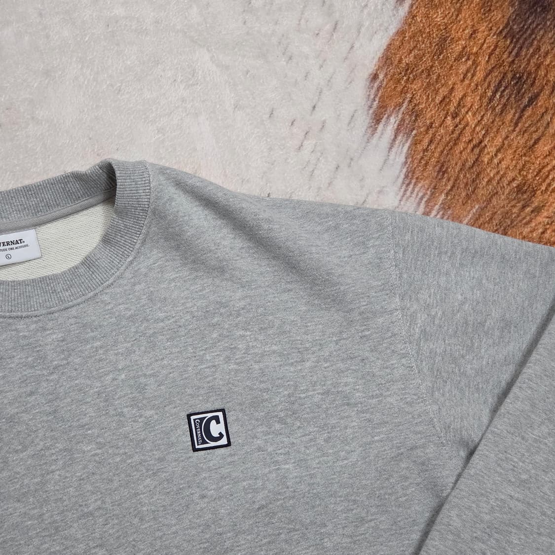 커버낫 그레이 맨투맨 상품이미지6