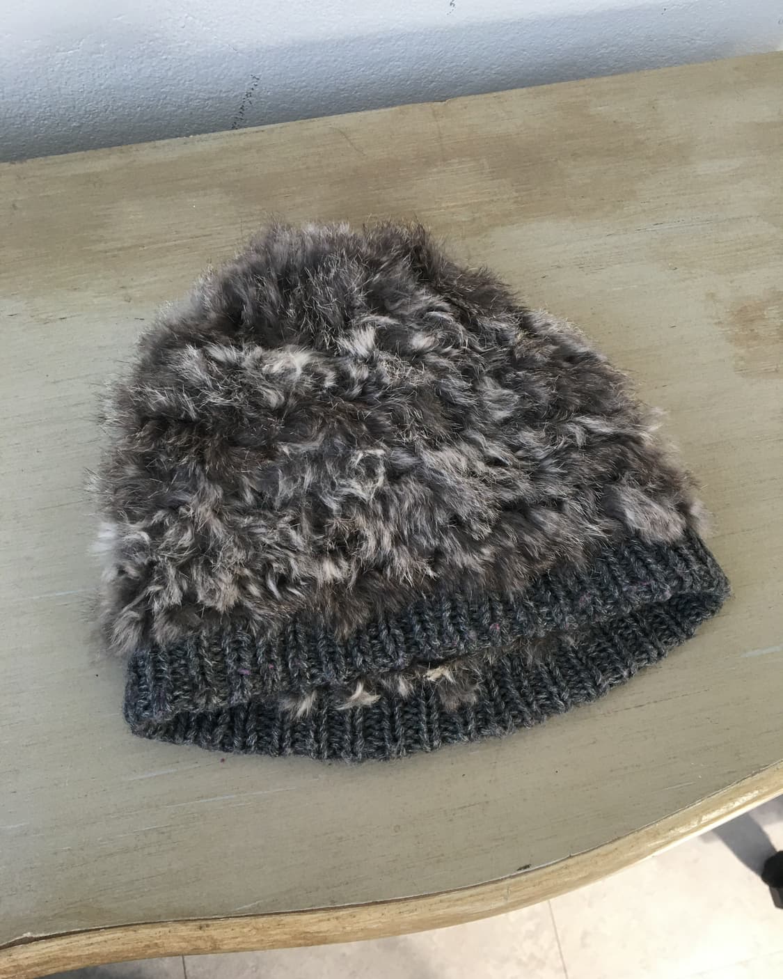  rabbit fur knit beanie 상품이미지3