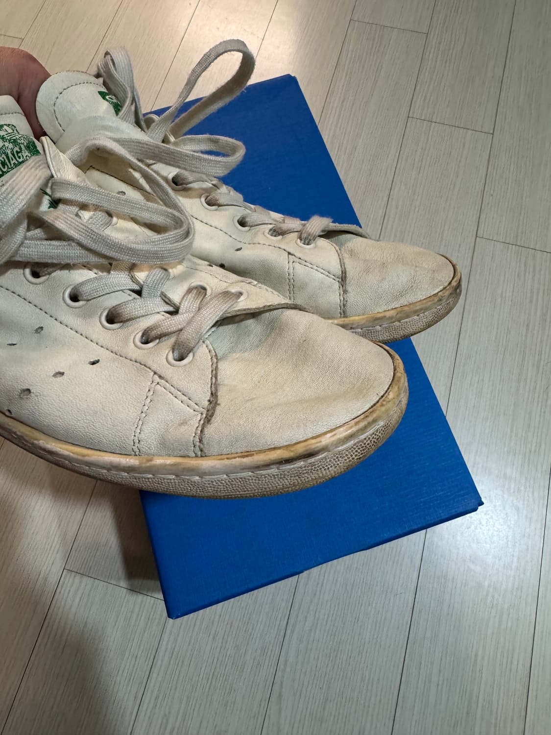 (44)발렌시아가 X 아디다스 스탠 스미스 원 아웃 화이트 그린 상품이미지3