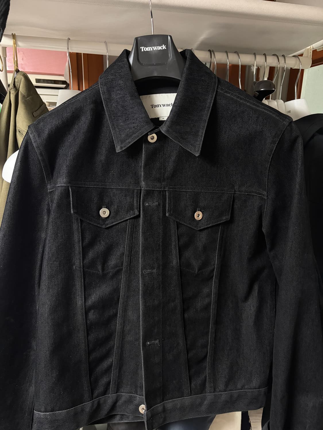 토니웩 벨벳 데님 트러커 자켓 상품이미지1