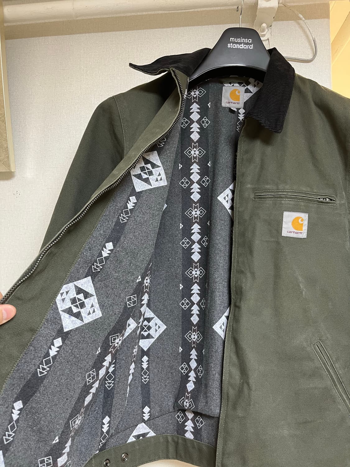 칼하트 wip(윕) 디트로이트 자켓 올리브 M 상품이미지3