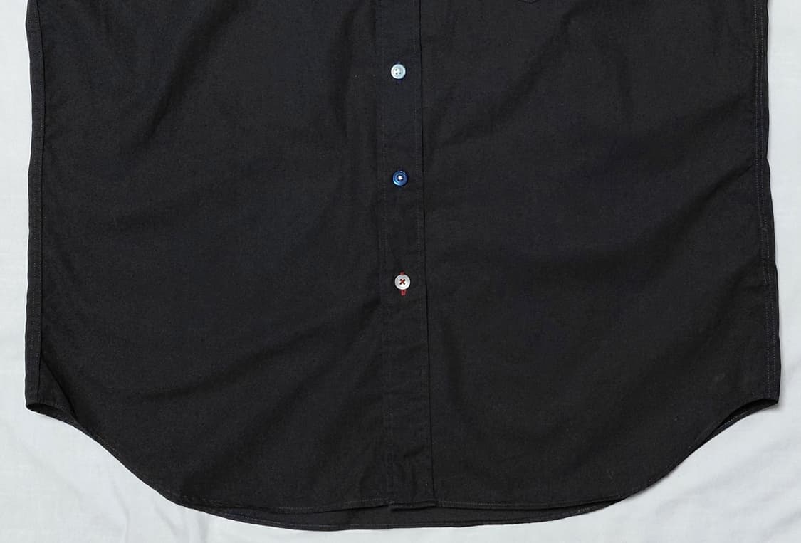 [M] Psycho Bunny 사이코 버니 로고 포인트 블랙 반팔 셔츠 상품이미지3