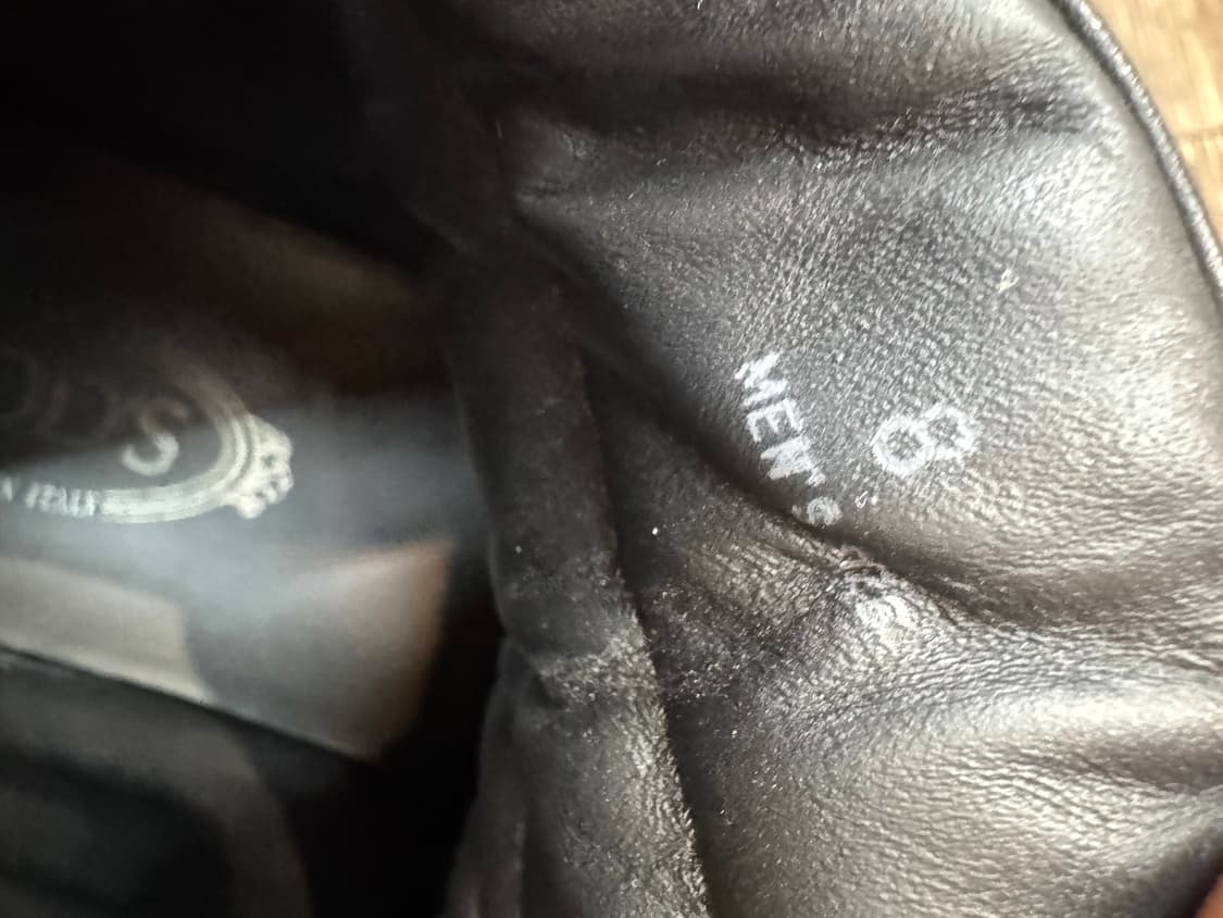 토즈 가죽 하이탑 블랙 스니커즈 270 상품이미지6