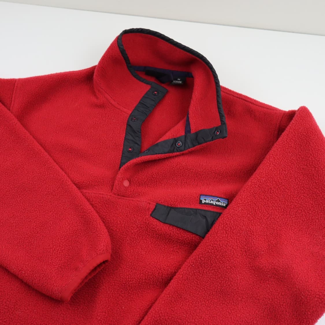 90s 파타고니아 신칠라 스냅-T 레드/네이비 자메이카 상품이미지2