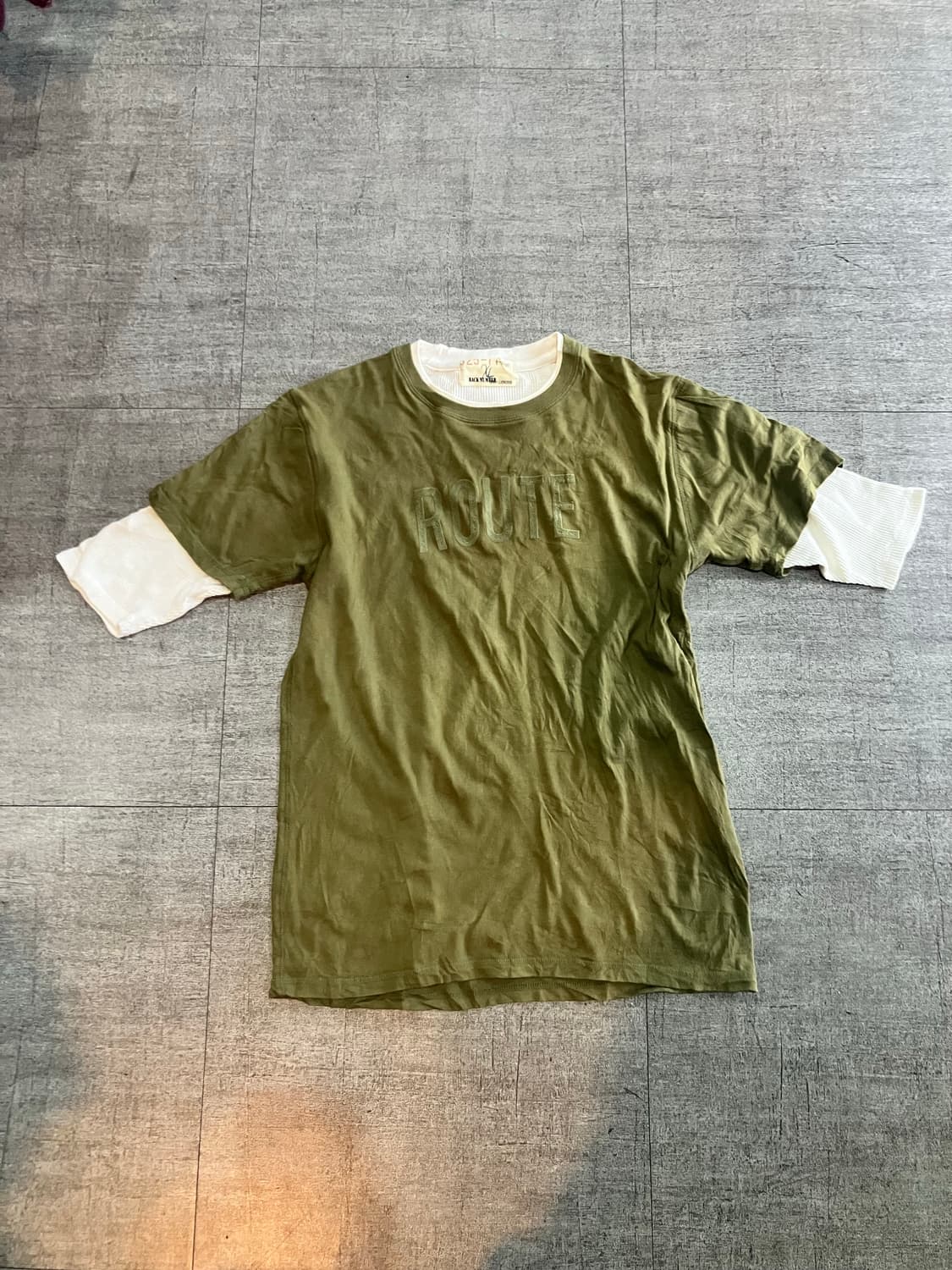 일본빈티지 Backnumber 핀터깔 올드스쿨아메카지 레이어드티셔츠 상품이미지1