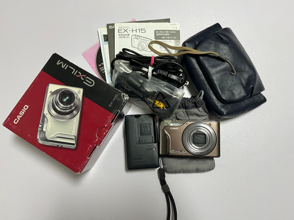 작례, 풀박) 카시오 엑슬림 h15 치십오 디카 디지털카메라 상품이미지1