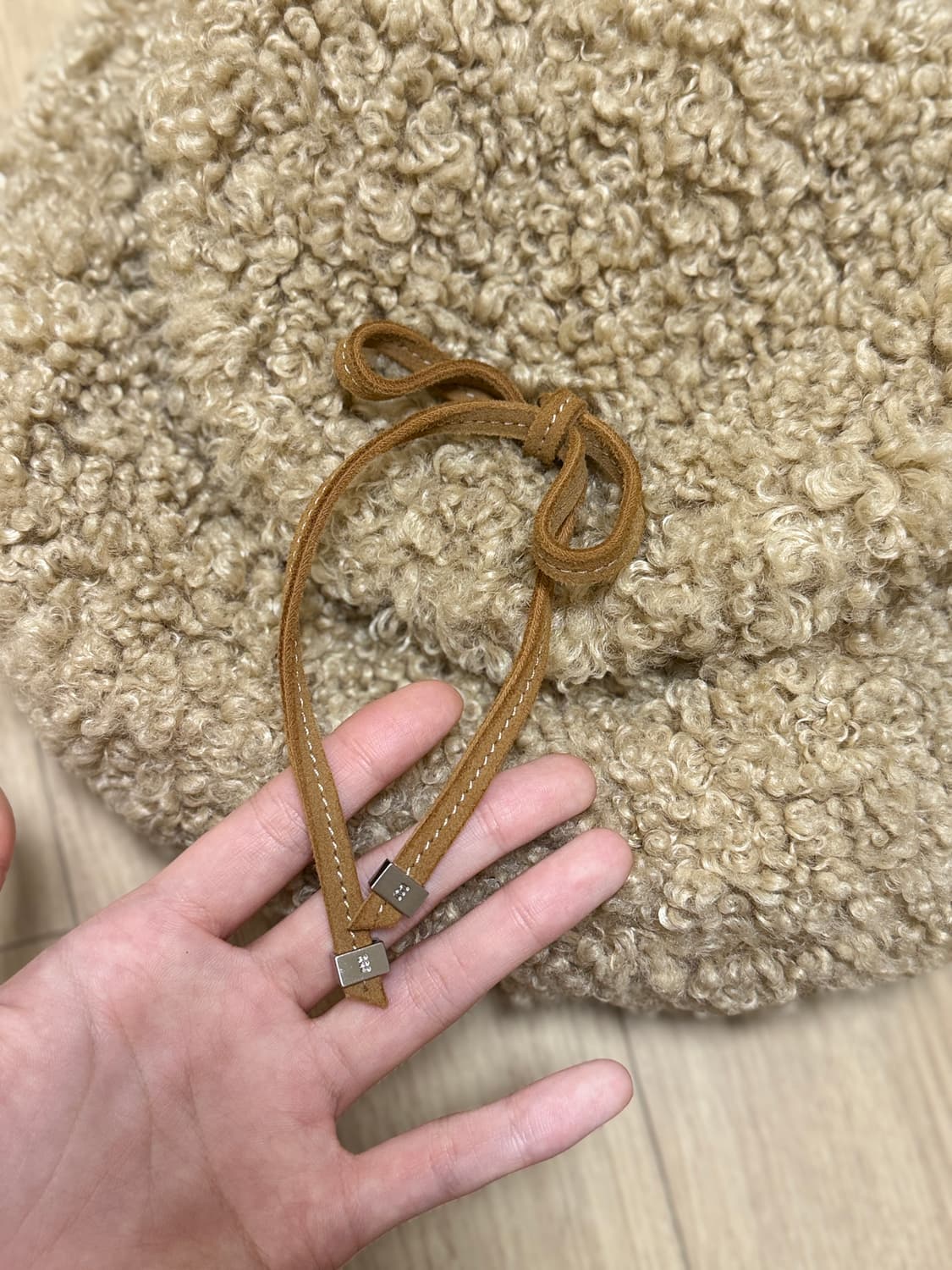 미닛뮤트 보키 덤블백 테디베어 뽀글이 가방 상품이미지2