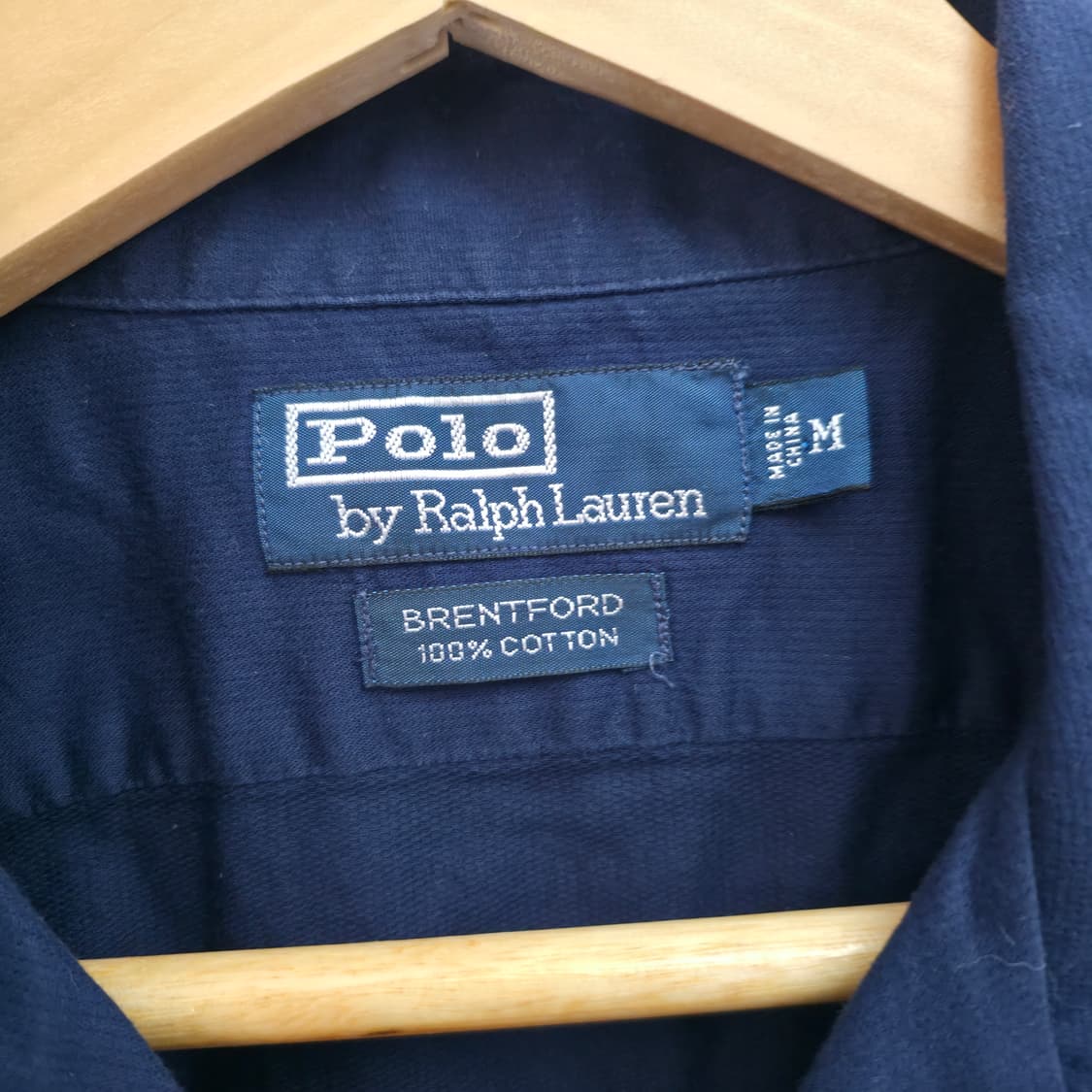 [M] 폴로 랄프로렌 BRENTFORD 네이비 린넨 반팔 셔츠 상품이미지4