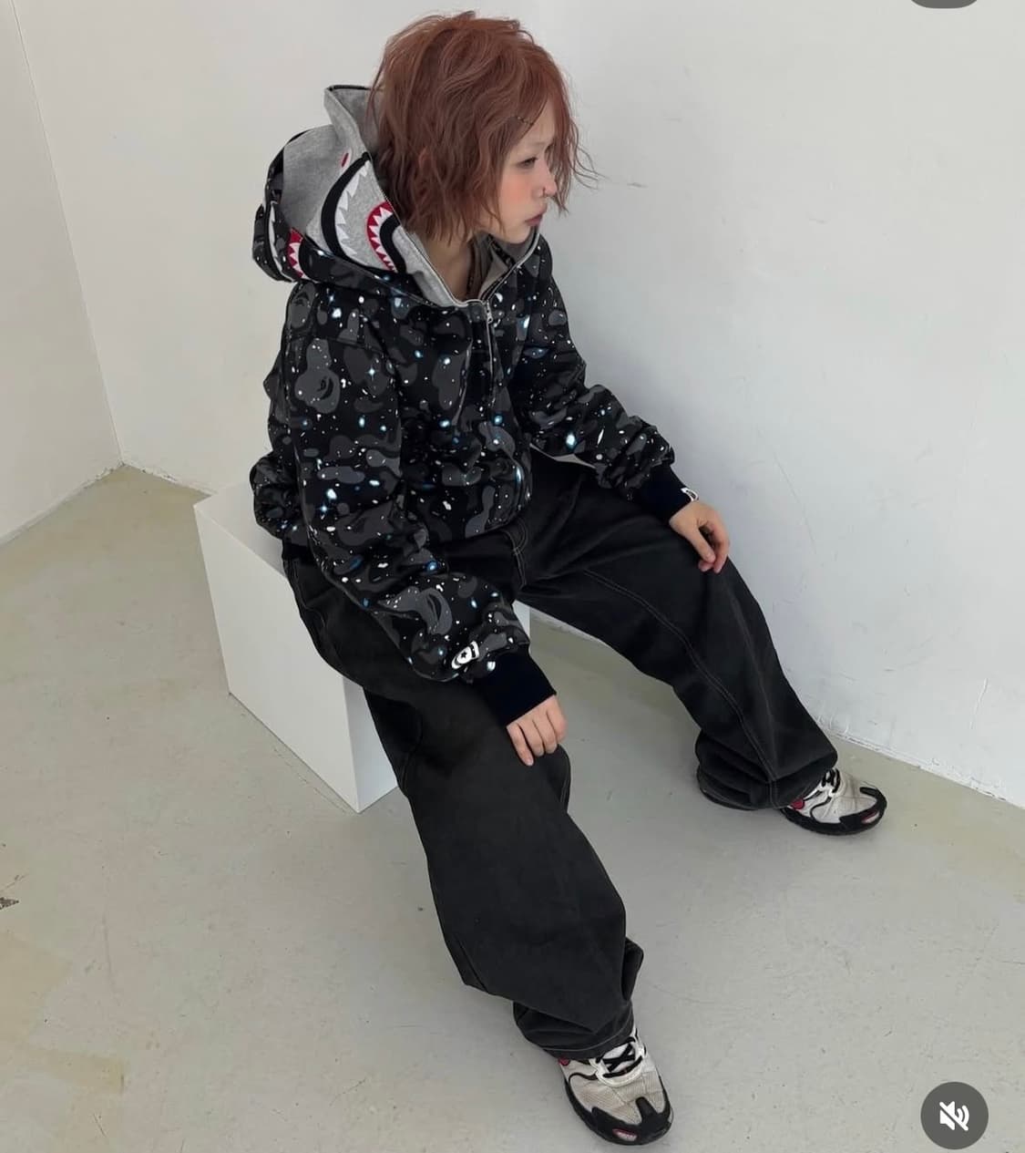 베이프 더블후드집업 스페이스 카모 상품이미지2