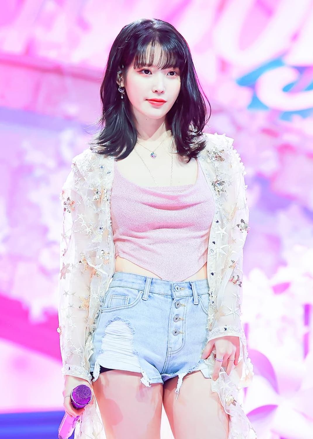 택달린새상품) 낫유어로즈 아이유 볼레로 탑 소프트핑크 상품이미지1