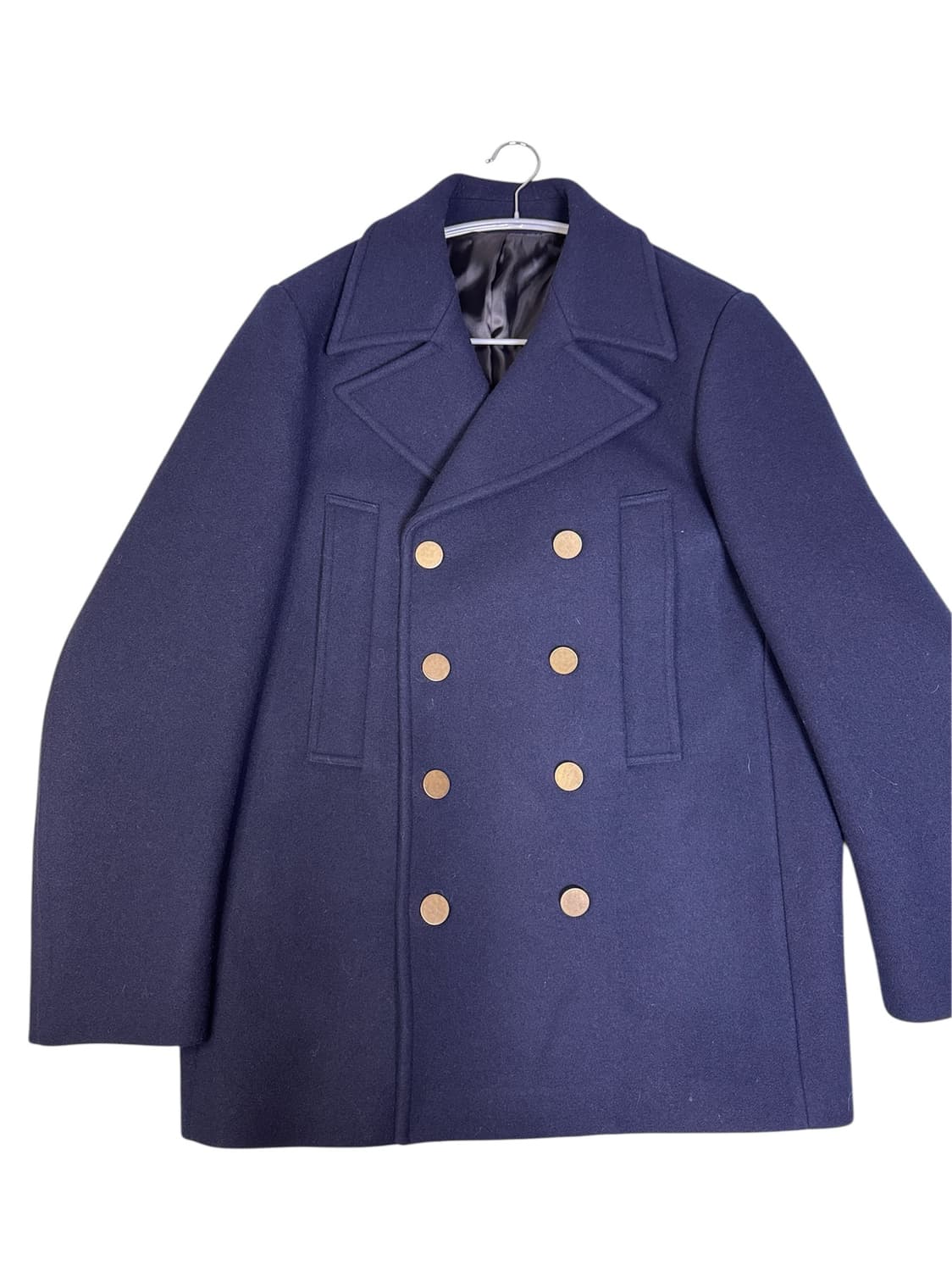 시스템 옴므 SYSTEM HOMME 네이비 캐시미어 피코트 105 상품이미지2