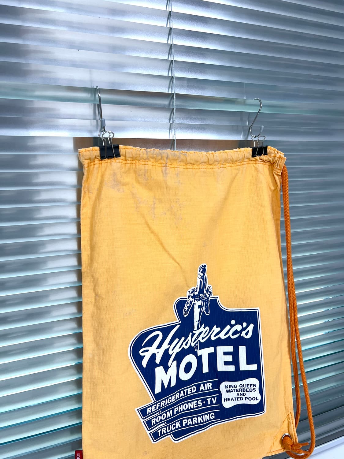 HYSTERIC GLAMOUR-DRAWSTRING BAG (Yellow) 상품이미지6
