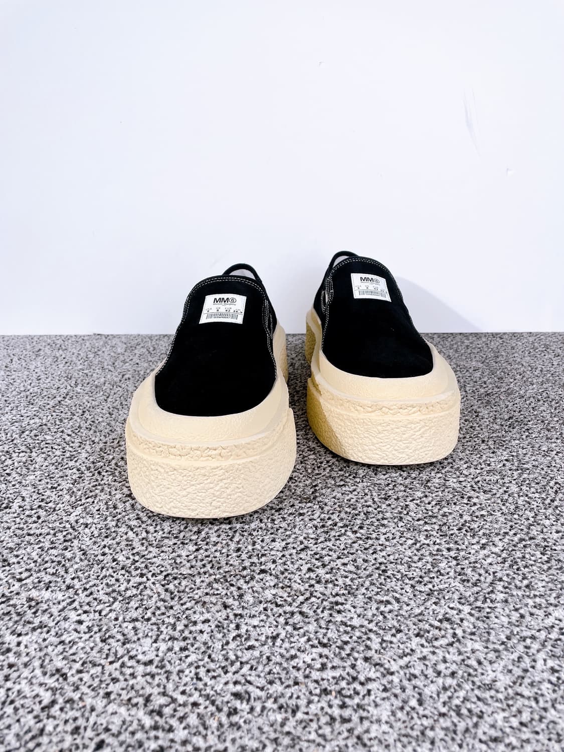 (정품/새상품) MM6 마르지엘라 남성 블랙 플랫폼 슬립온 상품이미지1