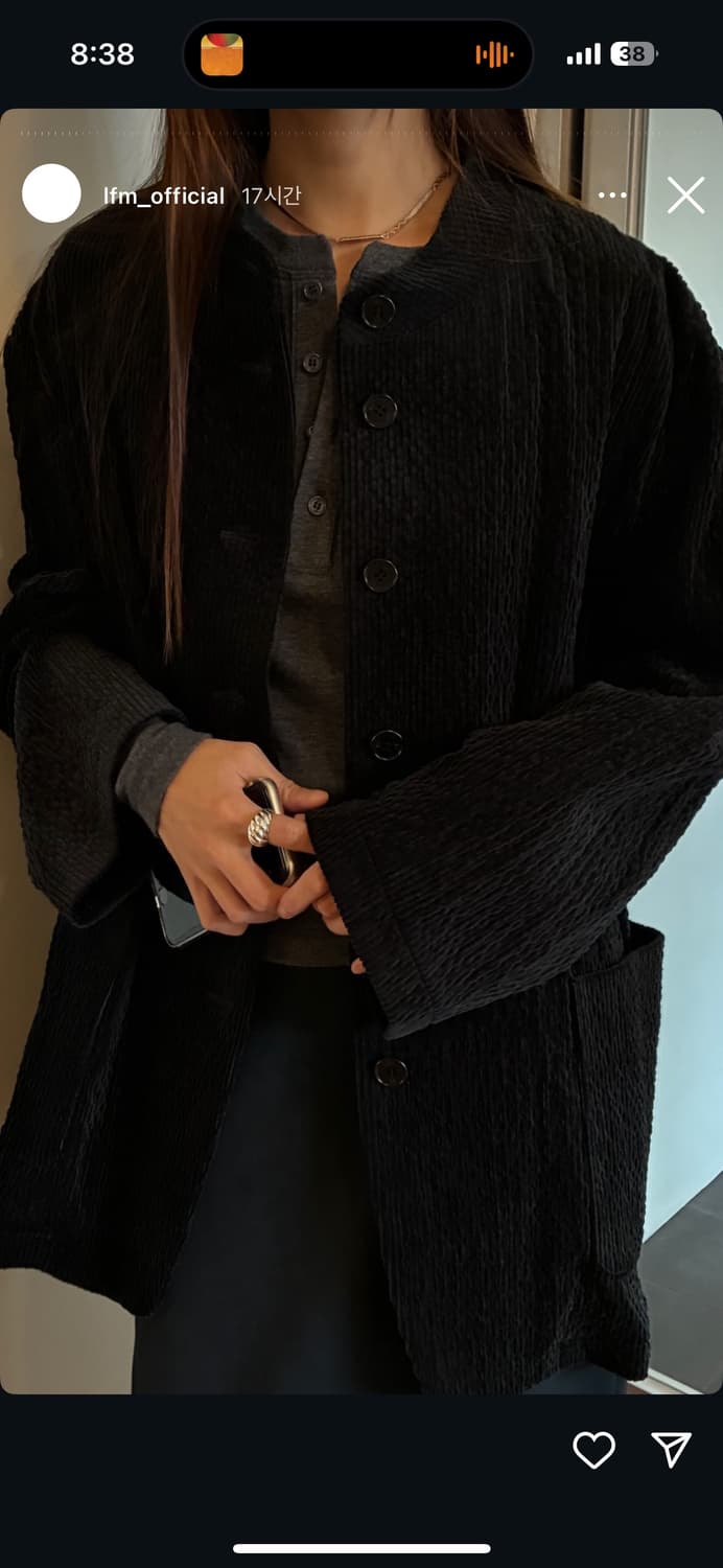 LFM Corduroy Over Jacket Black / 코듀로이 자켓 상품이미지6