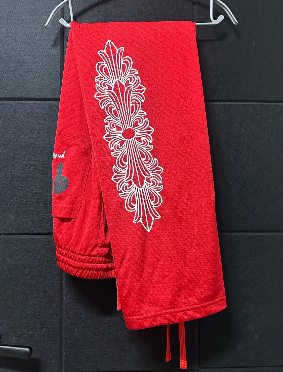 (L)크롬하츠 매티 보이 저지 메쉬 팬츠 레드 상품이미지2