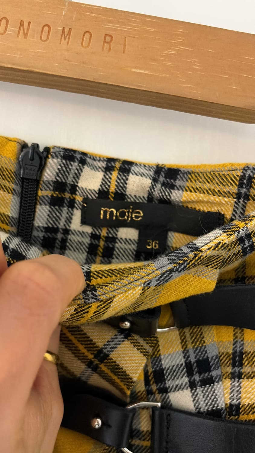 마쥬 체크 울 스커트 25,26 정품  상품이미지2