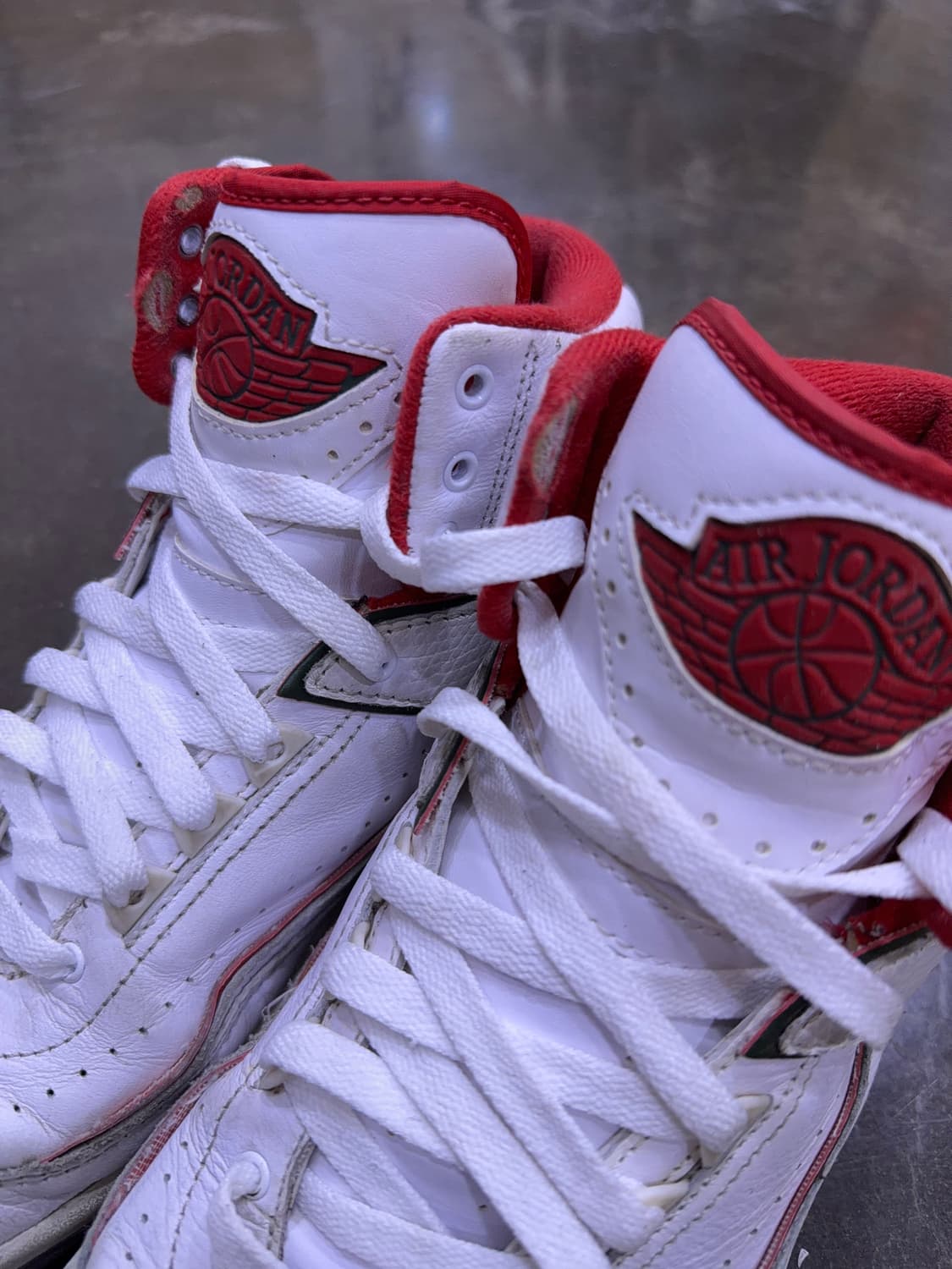 나이키 에어조던 2 레트로 오리진스 화이트 레드 그린 265 상품이미지4