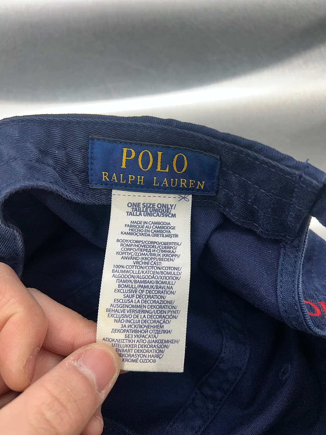 폴로 랄프로렌 네이비 아이코닉 코튼 치노 볼캡 상품이미지5