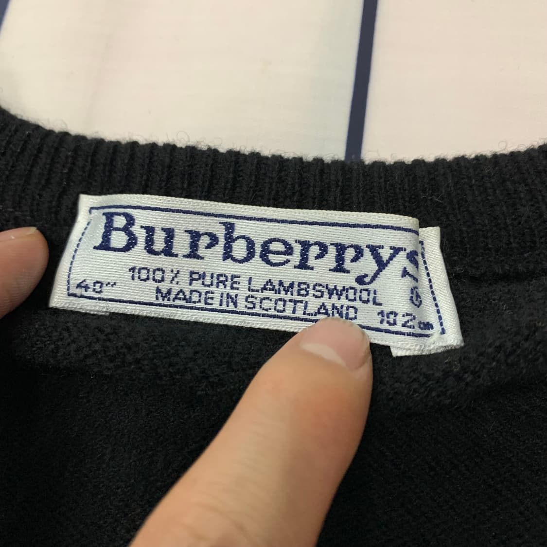 버버리 블랙 렘스울니트(정품) 상품이미지6