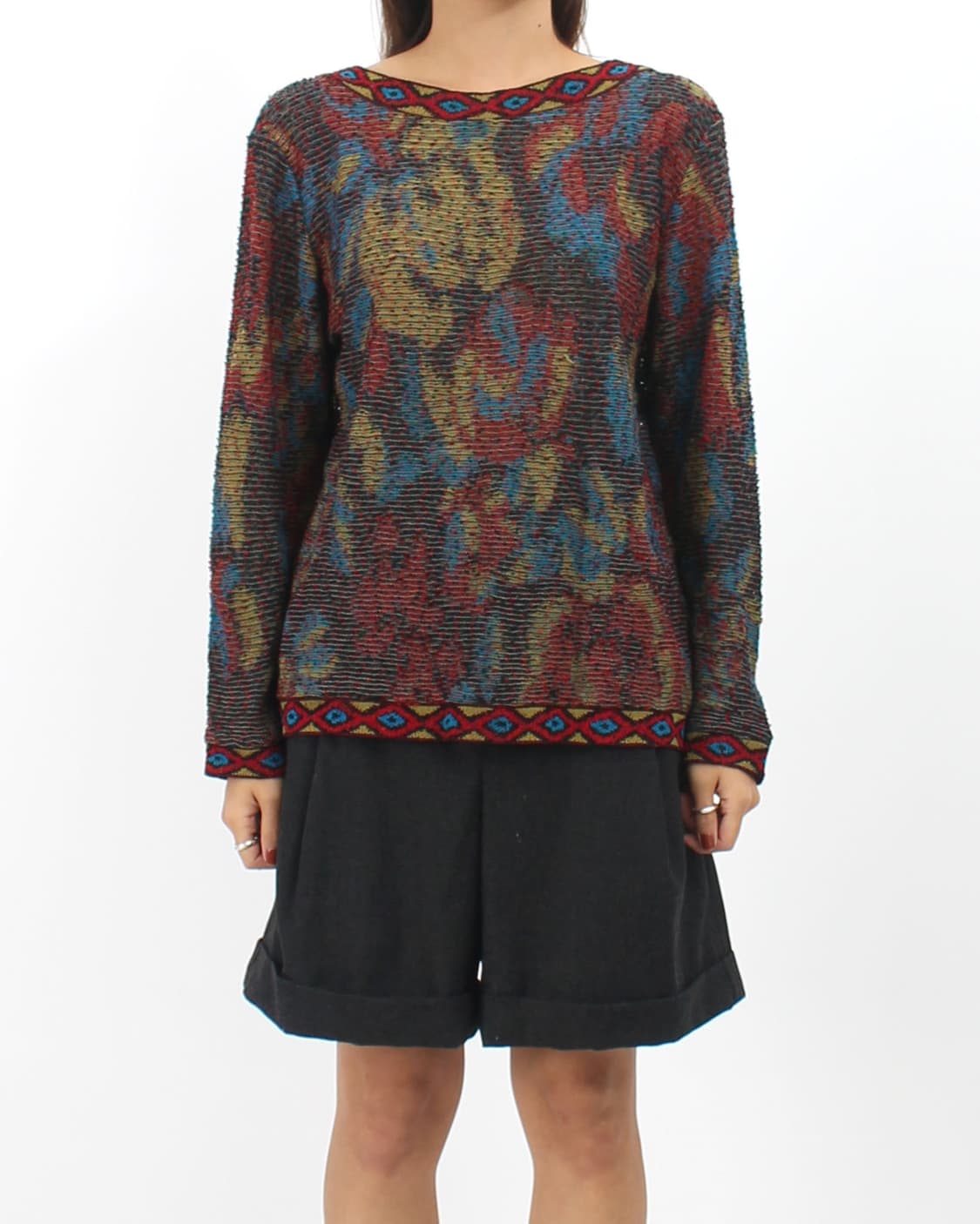 미쏘니 Missoni 빈티지 패턴 멀티컬러 니트 스웨터 상품이미지8